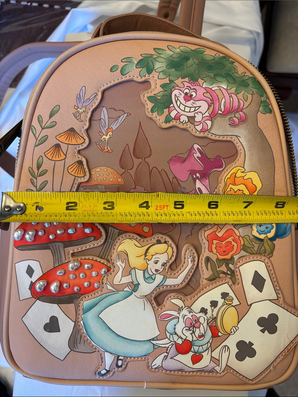 Disney Alice in Wonderland Pink Character Mini Backpack - Picture 10 of 12